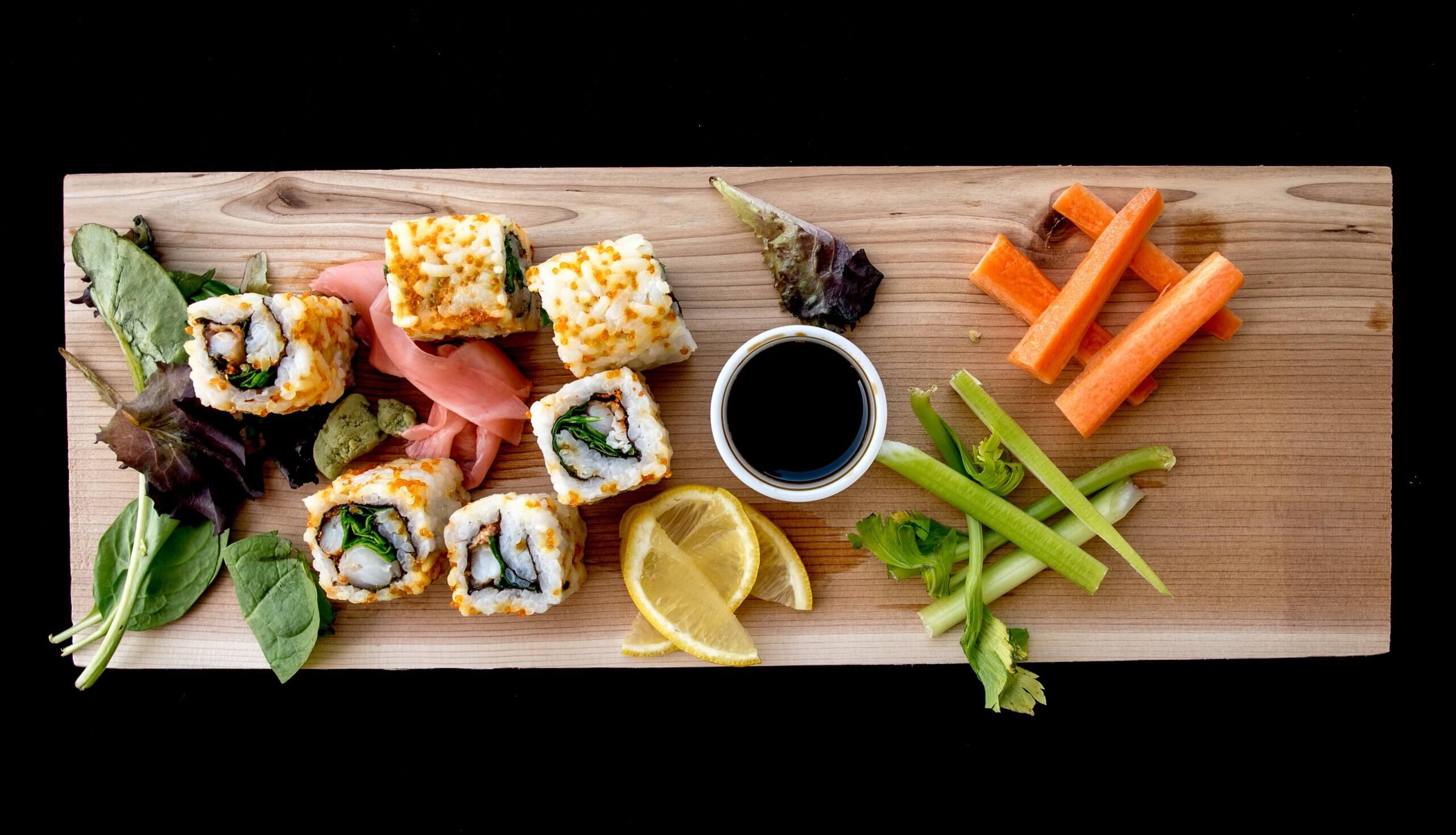 More sushi, less calories!